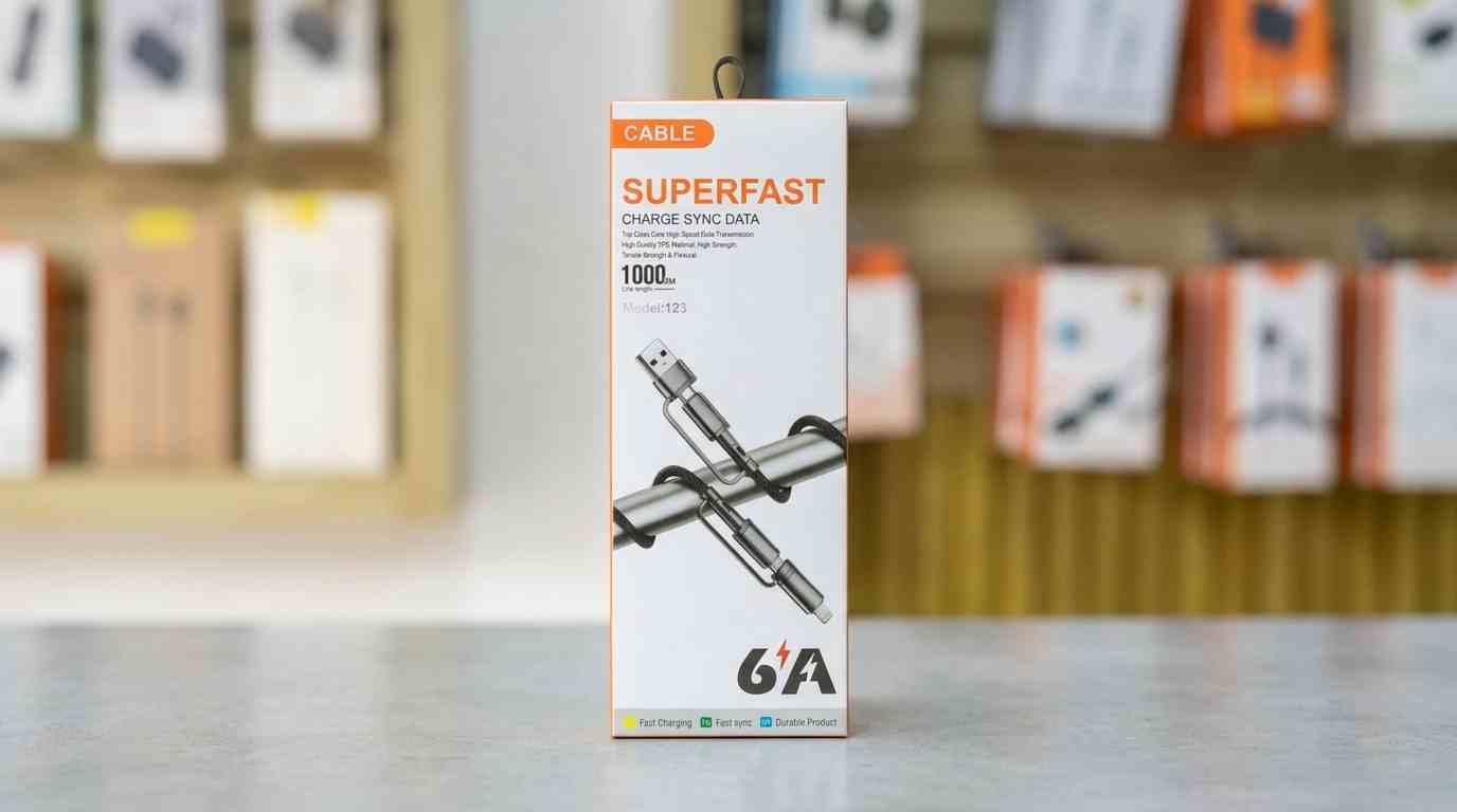 SUPERFAST 6A Fast Charge Sync Data Cable - Model: 123