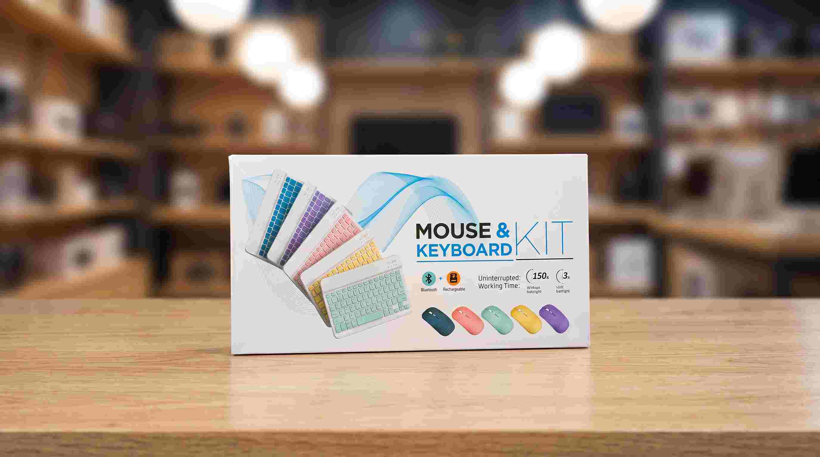 Wireless Rechargeable Bluetooth Keyboard & Mouse Combo Kit